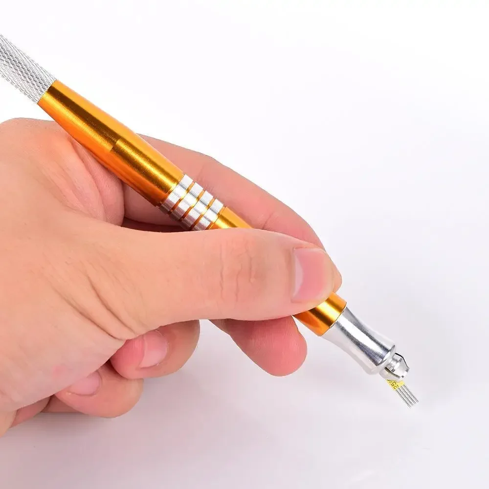 Одноразовая игла для татуировки бровей аксессуары перманентного макияжа лезвия