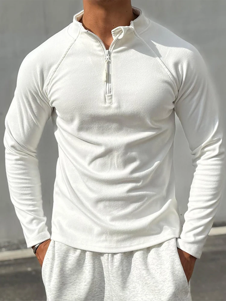 Двусторонняя белая нижняя рубашка Dralon мужская тяжелая эластичная внутренняя