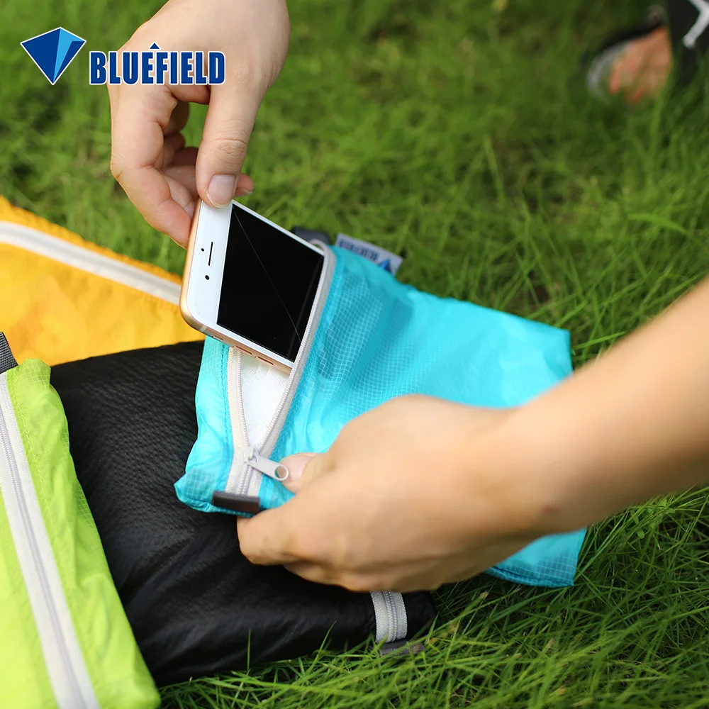 BLUEFIELD Outdoor Camping Hiking Travel Storage Bag Ultralight Nylon Backpack Finishing Luggage Bags Sundries Toiletries Bags