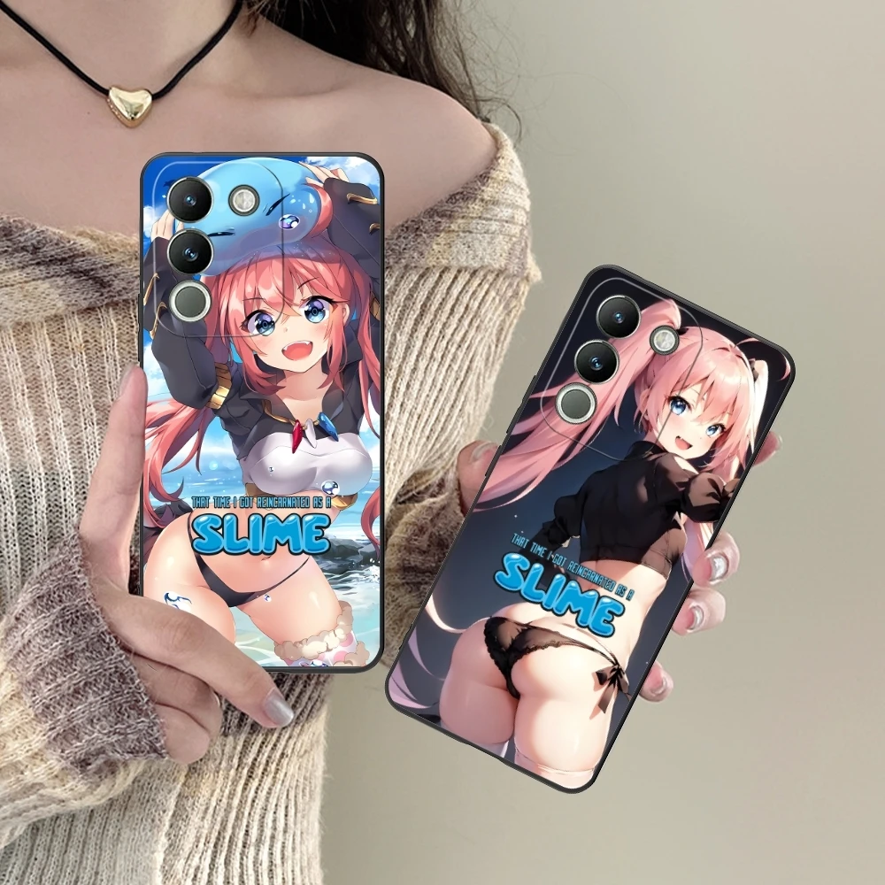 Чехол для телефона Slime Milim Nava черный мягкий чехол VIVO Y95 Y93 Y31 Y20 V19 V17 V15 Pro X60 NEX