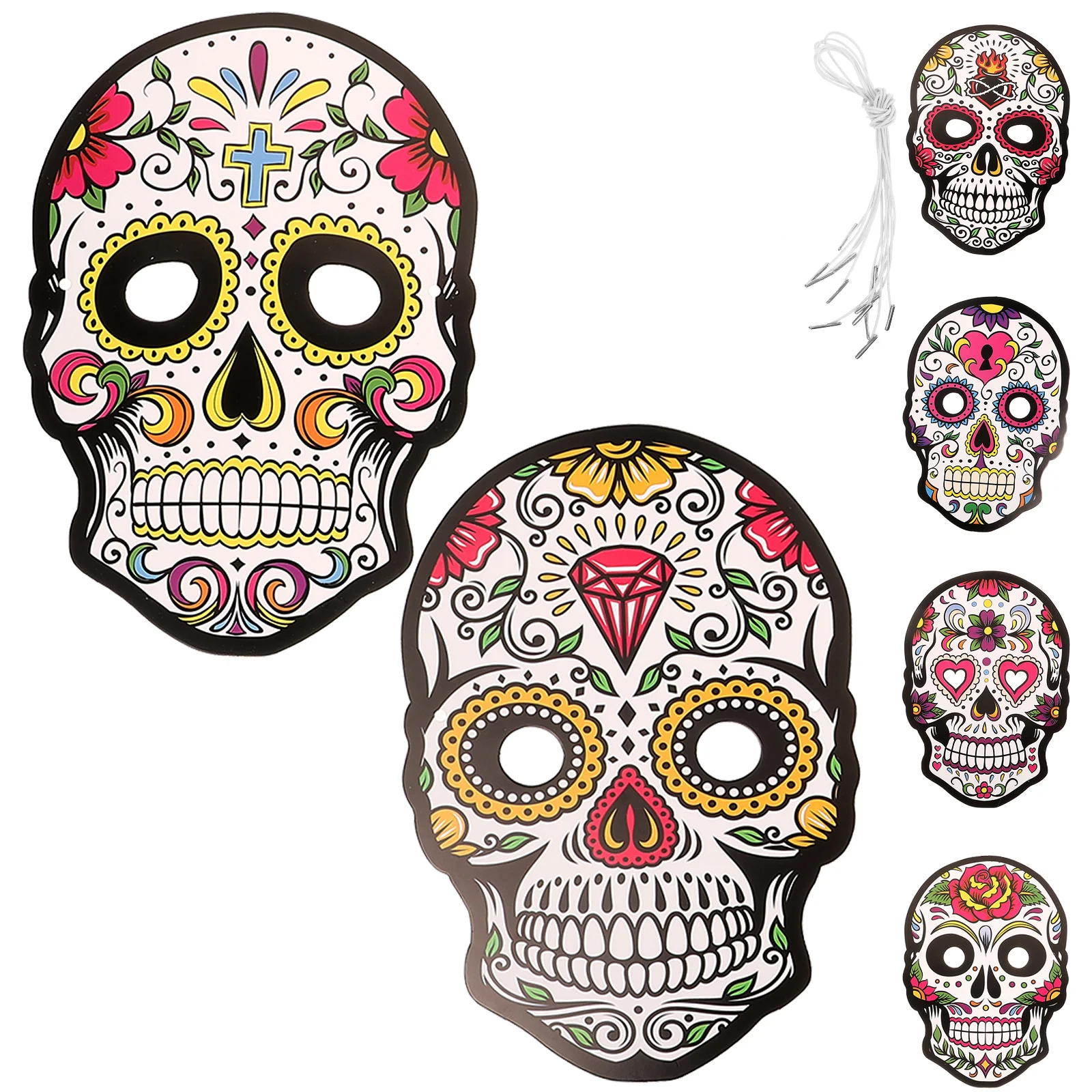 

Day The Dead Party Favor Mask Paper Made Decoration Accessories Decorations Favors Masks Cosplay