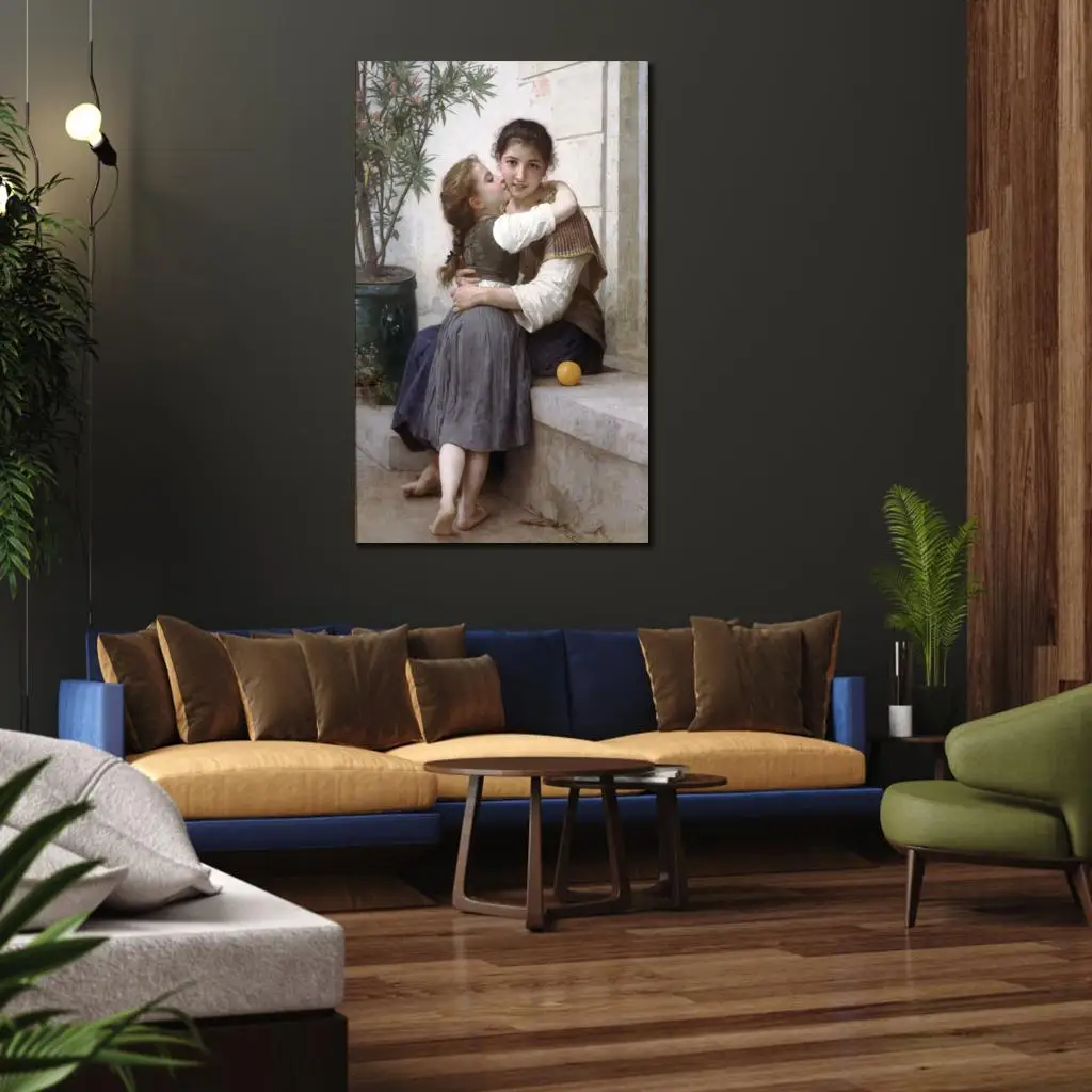 Картина A Little Coaxing для украшения спальни высокое качество