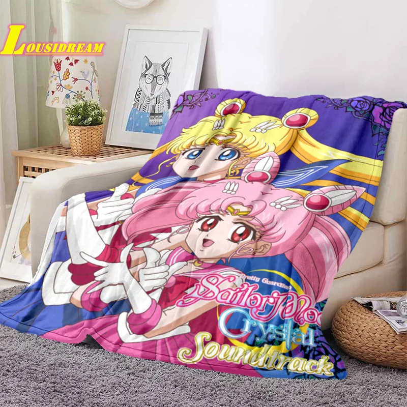 

Sailor Moon Blanket Anime Blanket Baby Warm Blanket Home Sofa Bedding Office Lunch Blanket Air Conditioning Blanket Car Blanket
