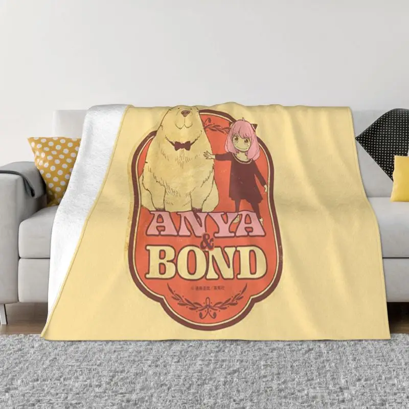

Quilt 3D Print Soft Flannel Fleece Warm Throw Blankets Spy X Family Damian Desmond Anime Blanket for Office Bedding Sofa