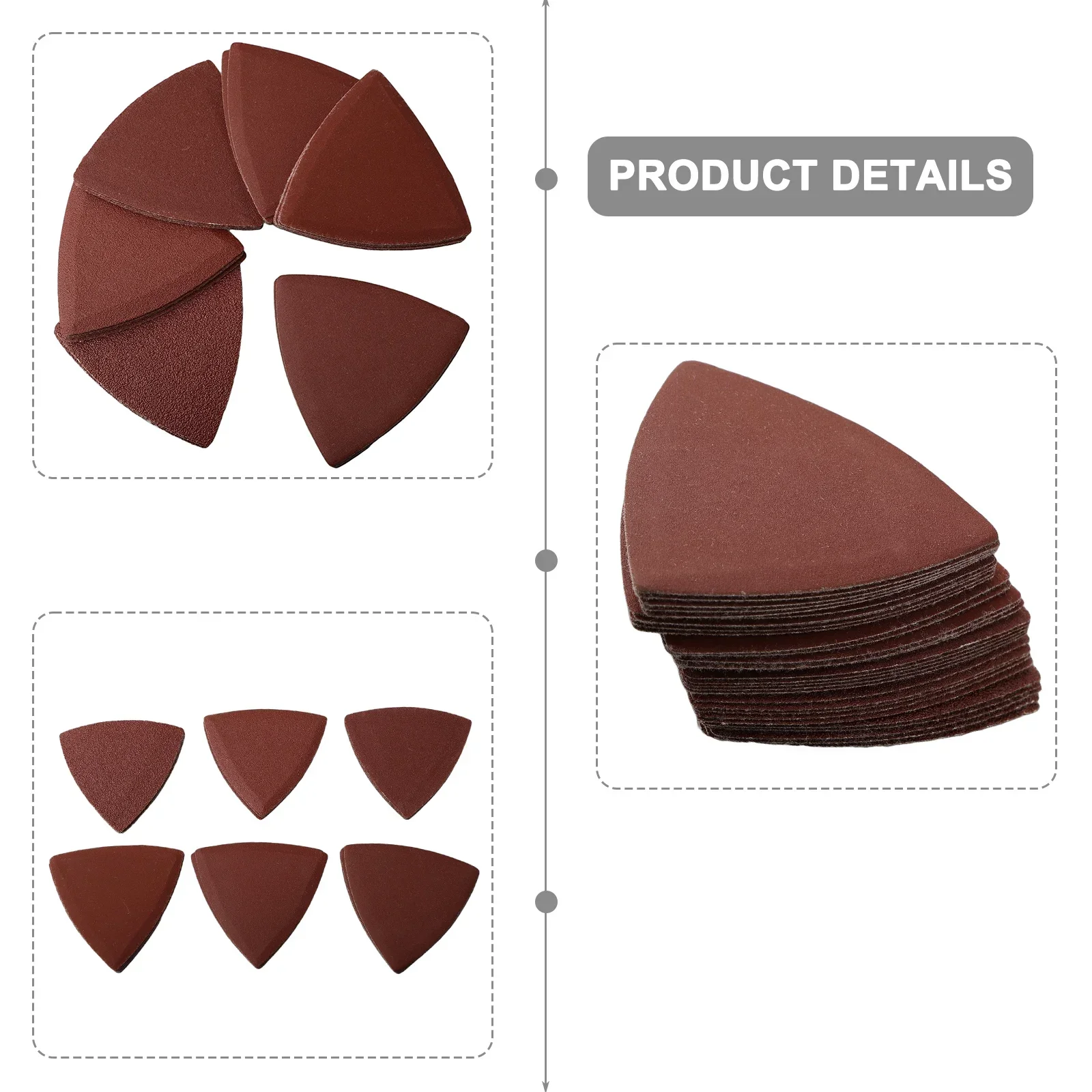 30 шт. треугольная наждачная бумага шлифовальный диск осциллирующий
