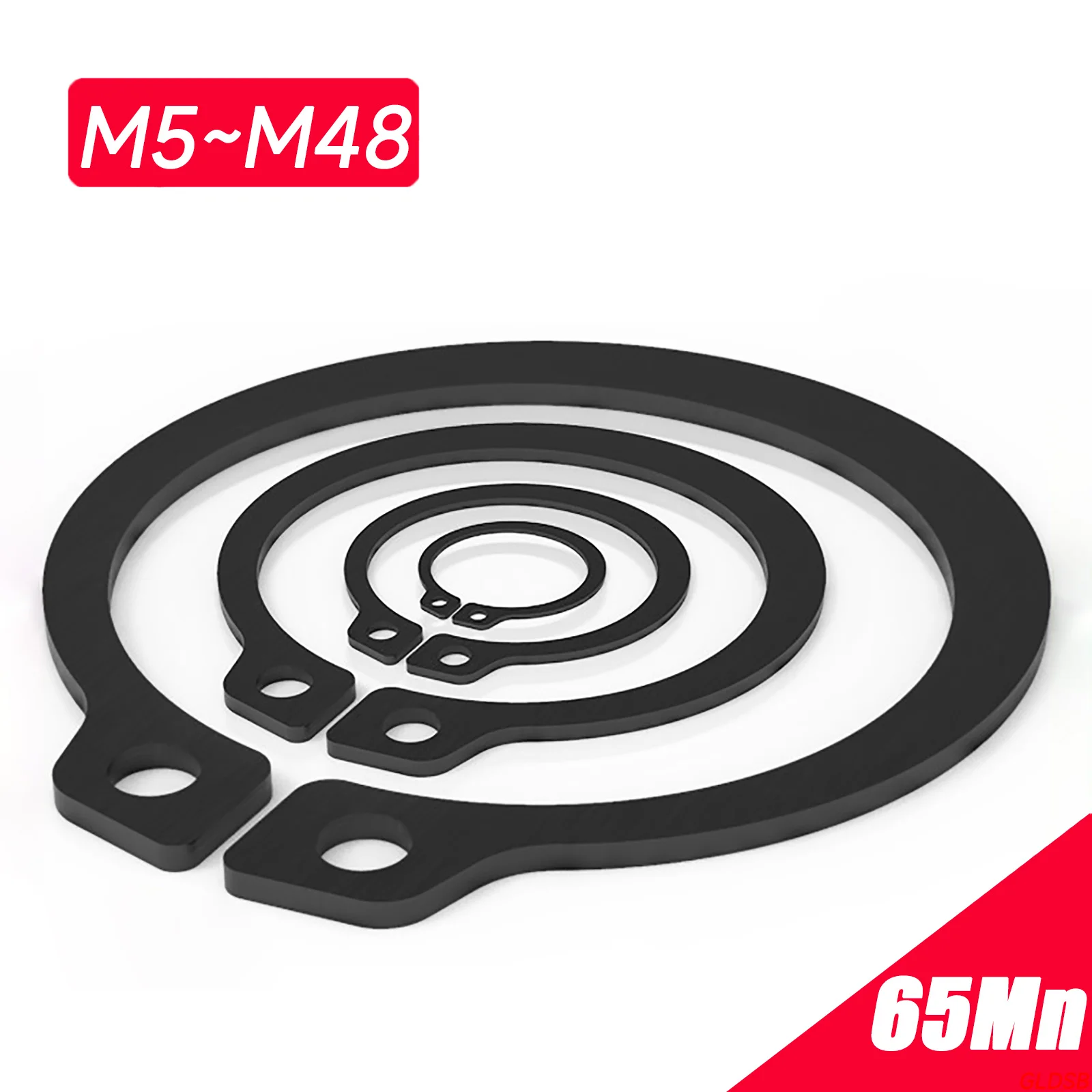 M5 M6 M7 M8 M9 M10 M11 - M48 C-type External Circlip Retaining Rings for Shaft 65Mn Spring Steel Snap DIN471 GB894