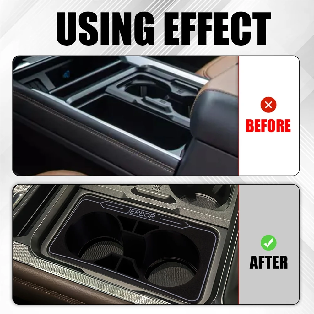 Вставка подстаканника на центральной консоли для Ford Super Duty F250 F350 (2023-2024 Gen5)