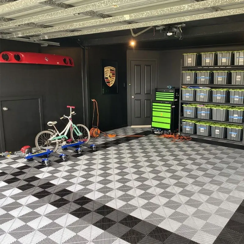 

Top Qualified Factory Direct Non Slip Interlocking Pvc Garage Floor Tiles Garage Floor Mat For Carwash Detailing Shop