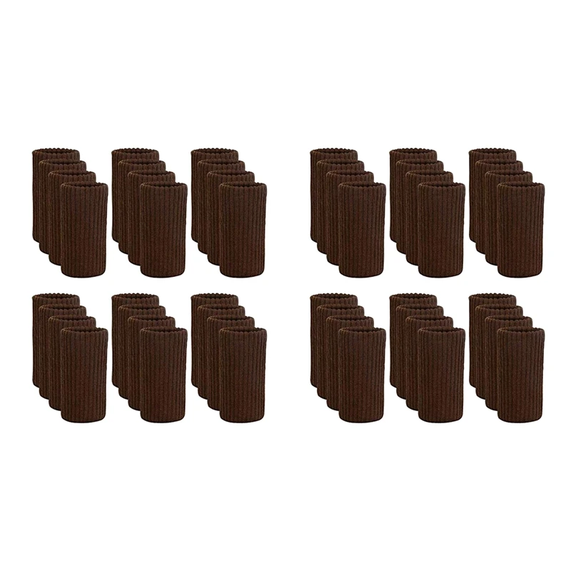 

48 PCS Furniture Leg Socks Knitted Furniture Socks Chair Leg Floor Protectors for Avoid Scratches Furniture Pads Set