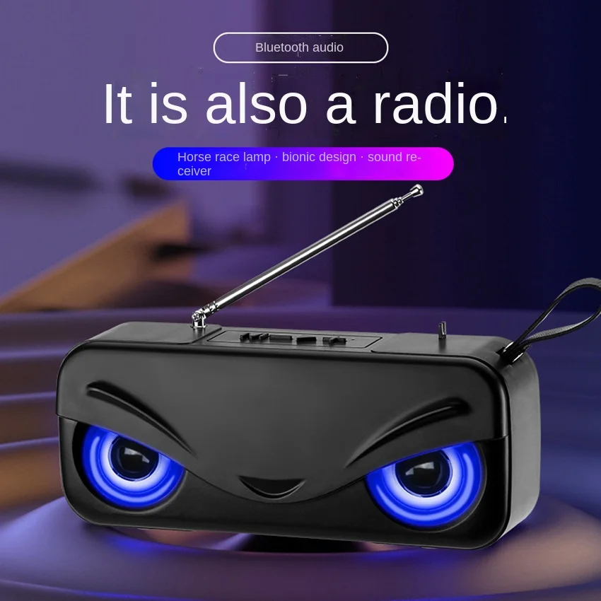 

Y20 Bluetooth Speaker Outdoor portable plug card Bluetooth small audio radio dual speaker light emitting audio