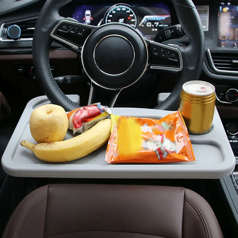 

Universal Car Multi-functional Steering Wheel Desk Laptop iPad Stand Travel Table Steering Wheel Eating Tray Food Drink Holder