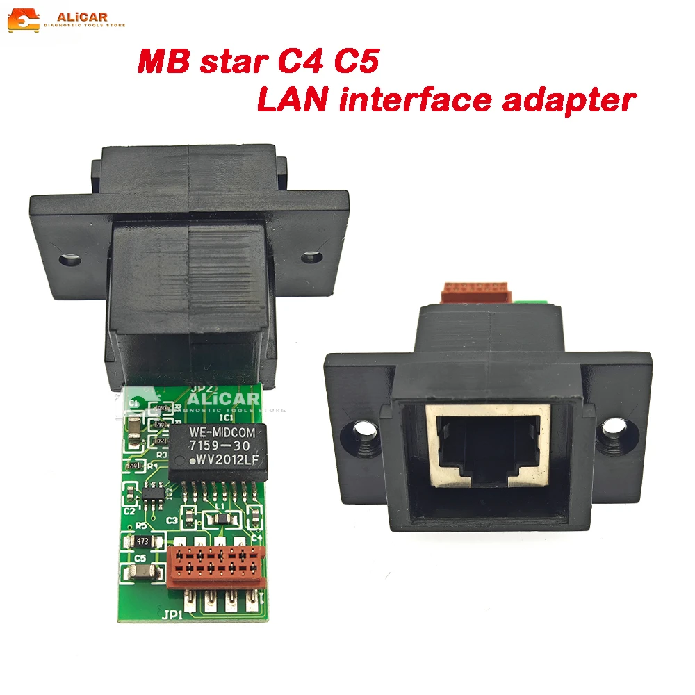 

MB SD Connect LAN Socket Интерфейс для MB STAR C4 C5 Диагностические инструменты Инструмент для ремонта автомобиля Автозапчасти Аксессуары