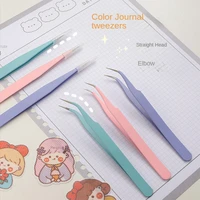 hand account tweezers macaron clip pointed clip student handmade sticker tool clip stationery decoration scrapbook accessories