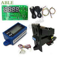 multi coin acceptor mini 7 digit lcd counter dc 5v 18v timer board kit for vending machine arcade game cabinet parts