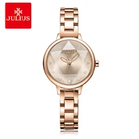 julius good trendy awn star diamond inlaid fashion temperament waterproof quartz watch for woman unique watches free shipping