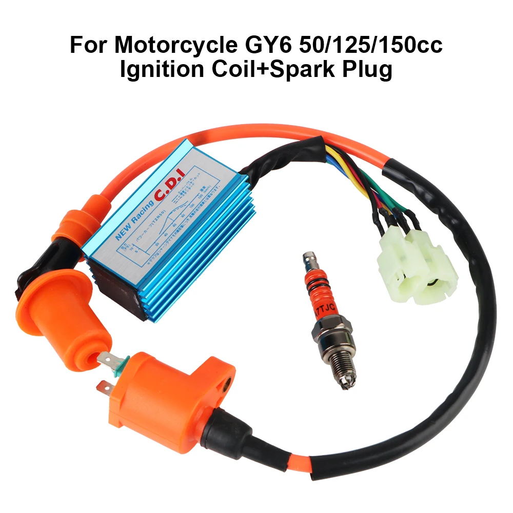 GY6 50/125/150cc CDI Катушка Зажигания Свеча Тест Системы Для Мотоцикла ATV Пляжный Багги