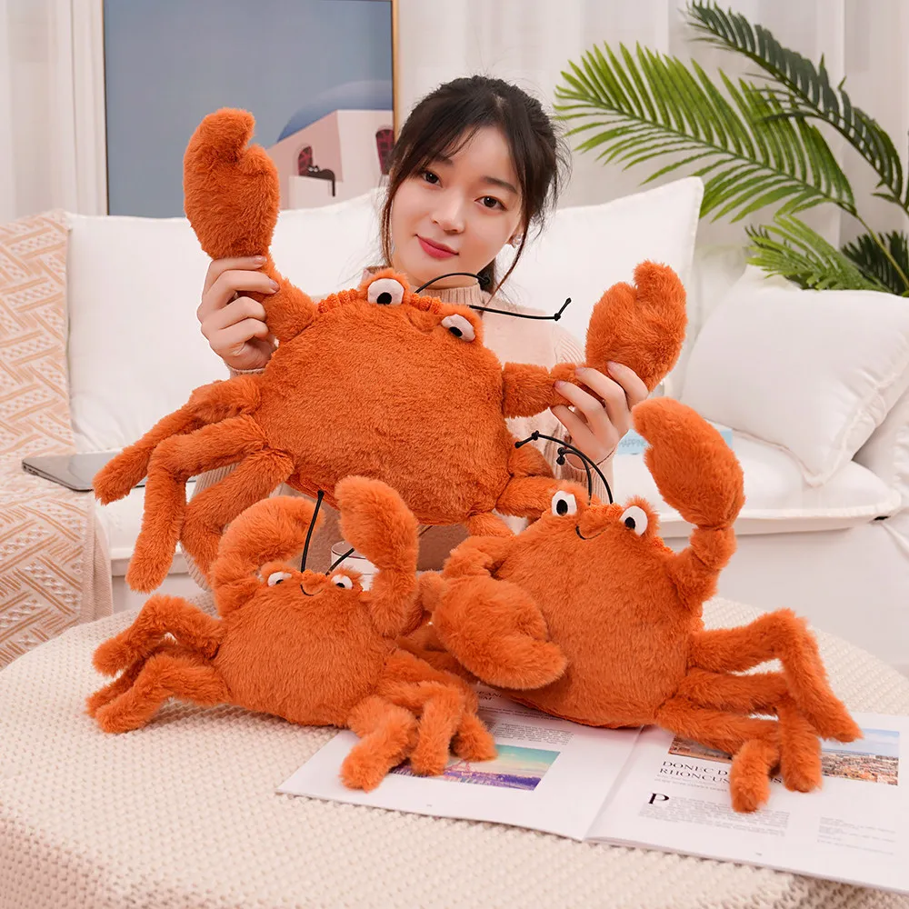 

Simulation Tiny Lobster Action Figure Plush Crab Doll Children Play Tricks Rag Doll Kids Toys Cute Car Game Kawai Baby Gift