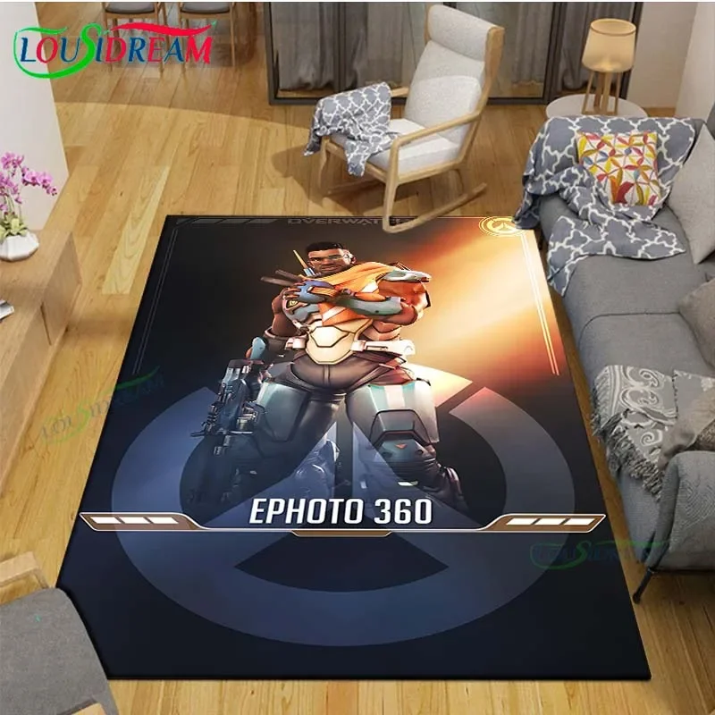 Классические игровые коврики с принтом O-Overwatch нескользящий коврик для гостиной