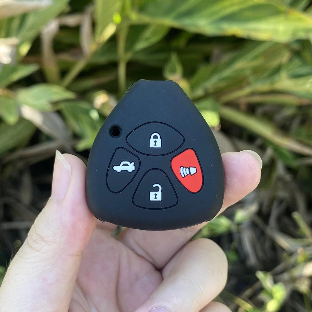 

Силиконовый чехол для автомобильного ключа защитный чехол для Toyota Corolla Camry Reiz RAV4 Crown Avalon Venza Matrix Auris 4 кнопочный ключ
