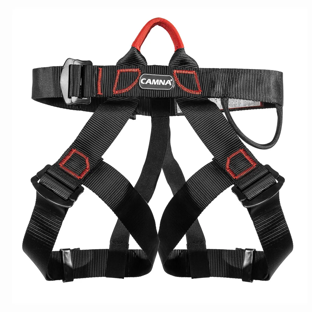 

MOONBIFFY Half Body Climbing Harness Waist Safety Harness for Mountaineering Rock Climbing Rappelling Tree Climbing Strap