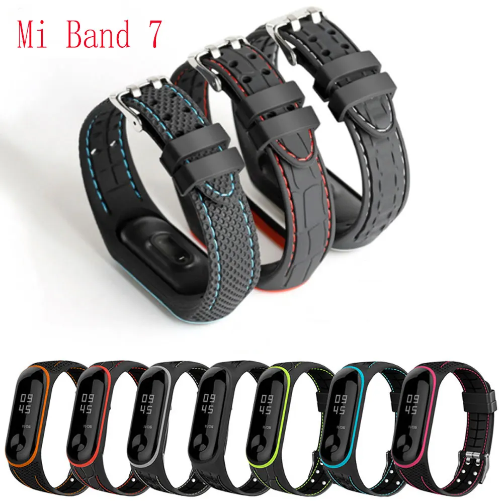

Bracelet For Xiaomi Mi band 7 miband6 miband5 miband4 Replacement Silicone SmartWatch Wrist beacelet Mi band 3 4 5 6 wirst strap
