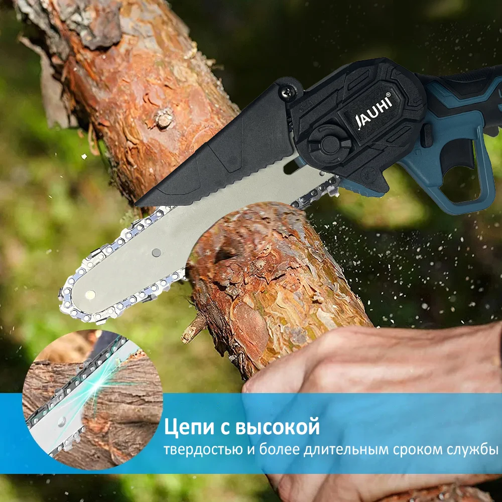 JAUHI 6-дюймовая цепная пила аккумуляторная электрическая для Makita аккумулятор 18 В