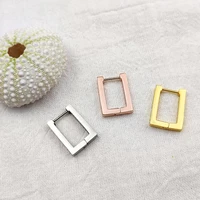 stainless steel rectangle dangle earrings personalized women drop earrings gold jewelry party gifts wholesale brincos feminino