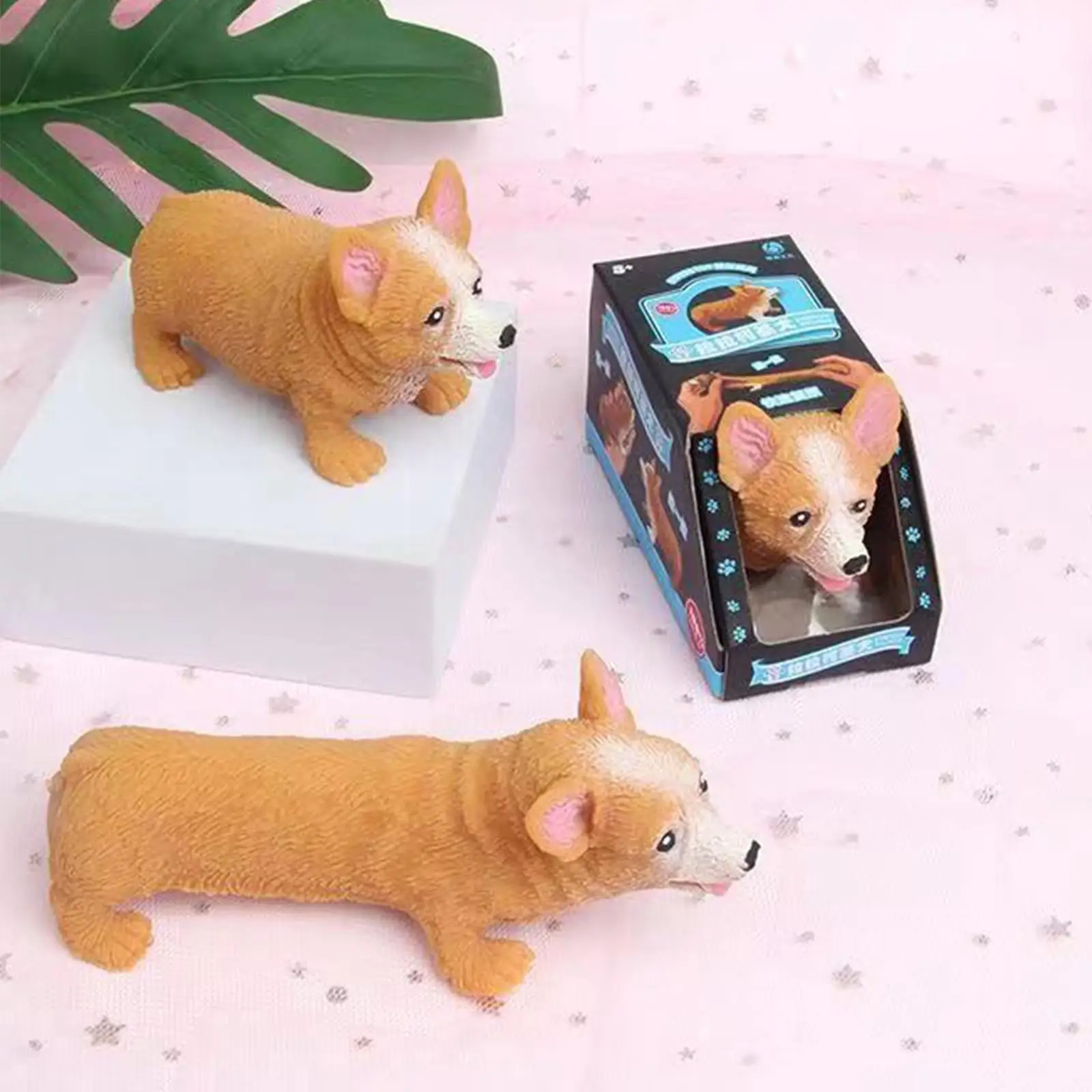

Children Funny Pinch Corgi Decompression Toy Cartoon Gifts Fidgets Relieve Stress Kids Adults Squishy Dachshund Animals Dog B2q8