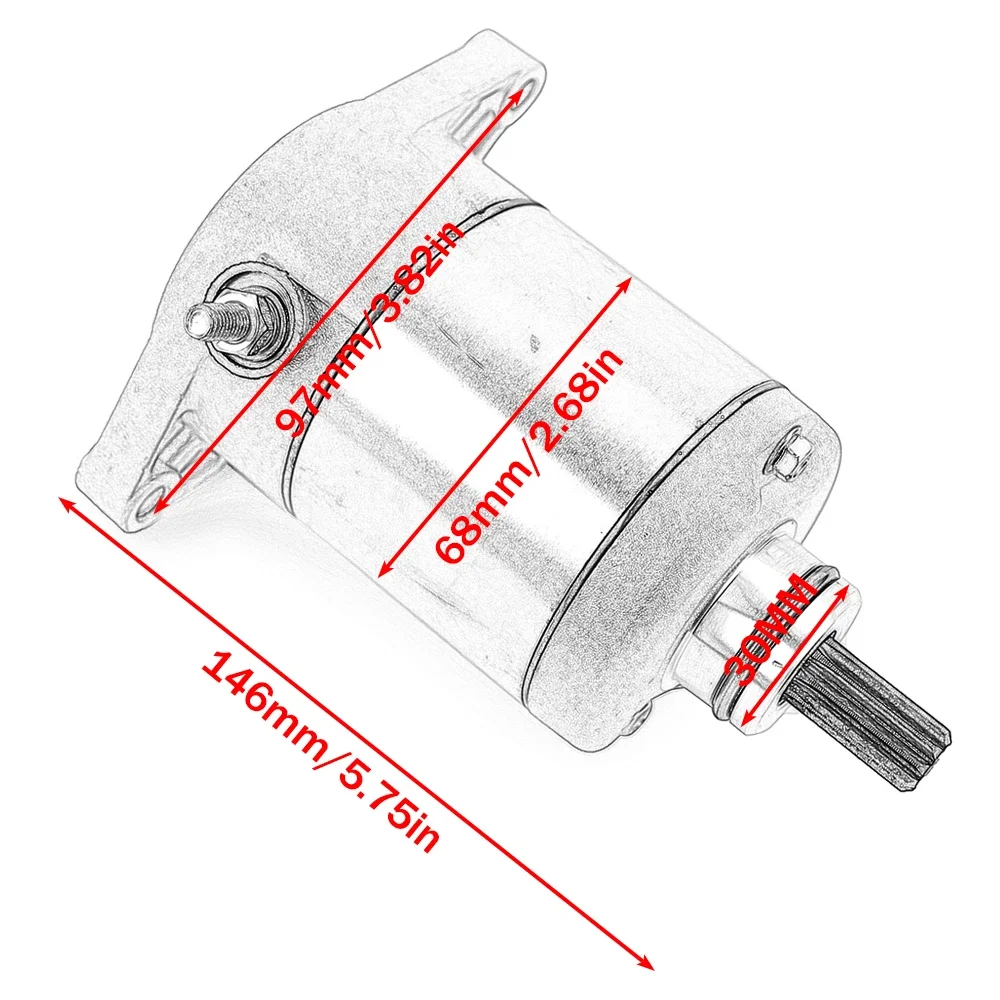 Стартер мотоцикла для Kymco MXU 375 400 IRS Green Line 4T EURO II Maxxer 2X4 4X4