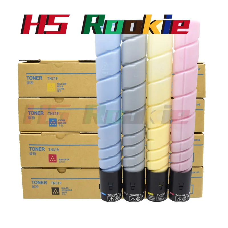 

TN319 TN216 tn 319 216 Printer powder Color Toner Cartridge for Konica Minolta Bizhub C360 C220 C280 C7722 C7728 BK400G CYM300G