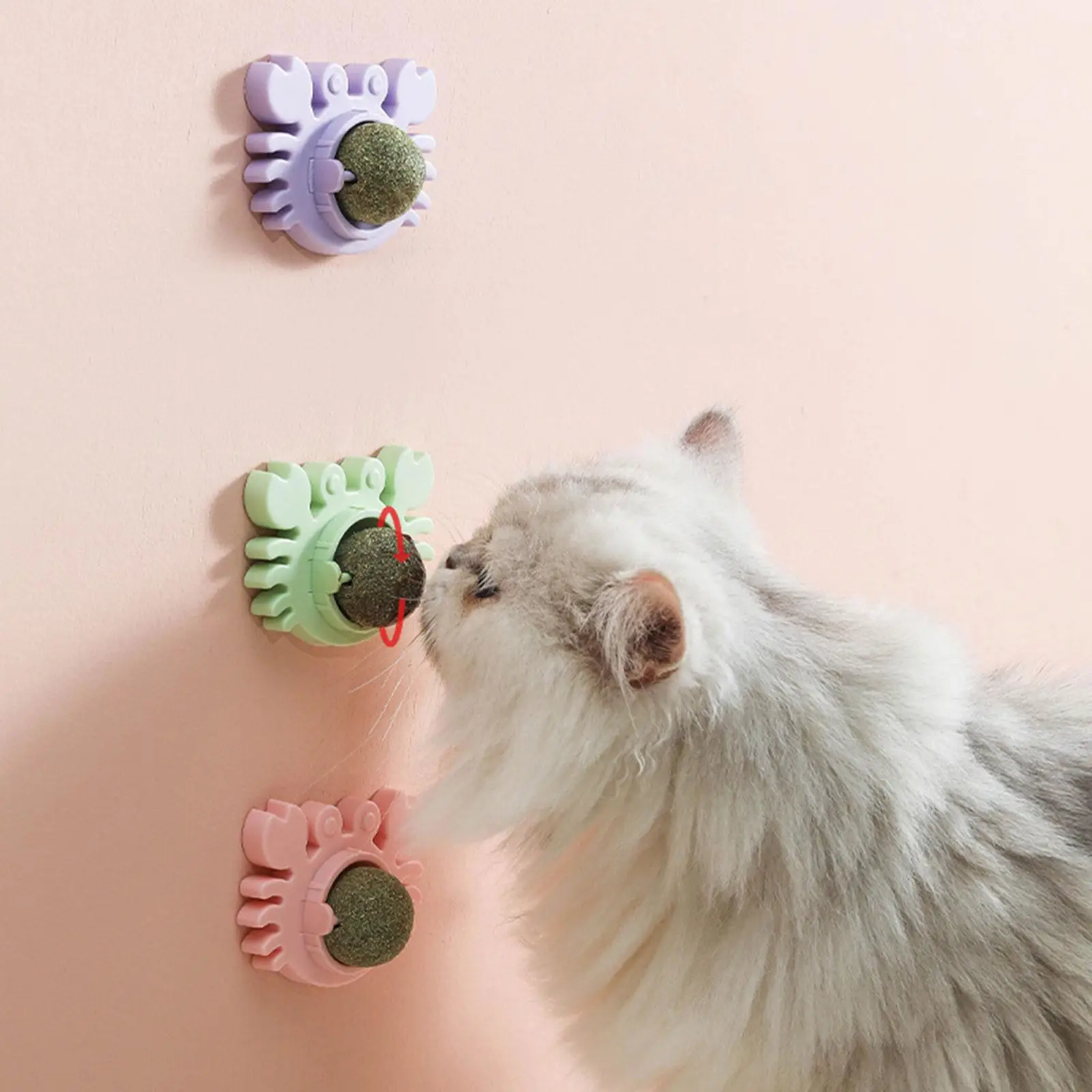

Rotating Catnip Ball Toys with Lid Cleaning Pet Round Chewing Cat Toy Catnip Snack Lick Candy For Cat Kitten Pet Supplies