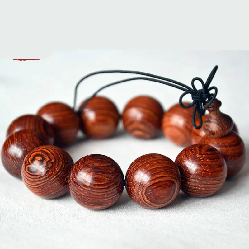 

SNQP Da Ye Huang Hua Pear Bracelet 2.0 Indonesian Hainan Vietnam Wood Buddha Beads Mens And Style Shi S