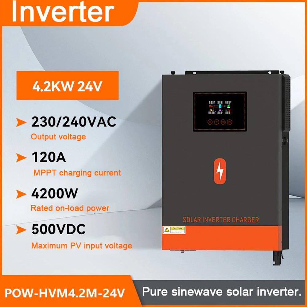 

4200 Вт Солнечный Инвертор 24 В встроенный M PPT 120A Солнечный контроллер в переменного тока Выходное напряжение макс PV В постоянного тока Поддержка Wi-Fi для солнечной панели