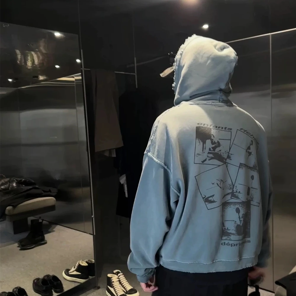 Свитшот Yao888 с капюшоном цвет в ассортименте