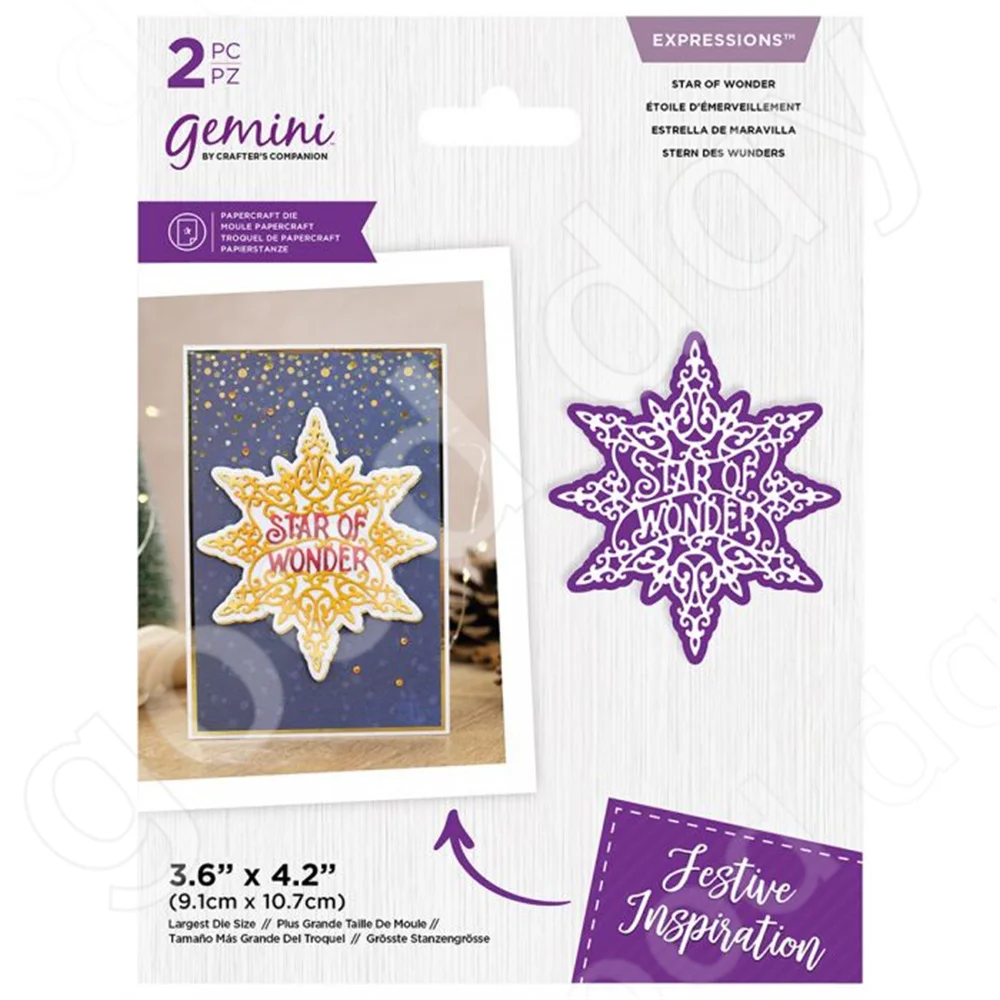 

New Arrival Star of Wonder Metal Cutting Dies Scrapbook Diary Decoration Stencil Embossing Template Diy Greeting Card Handmade