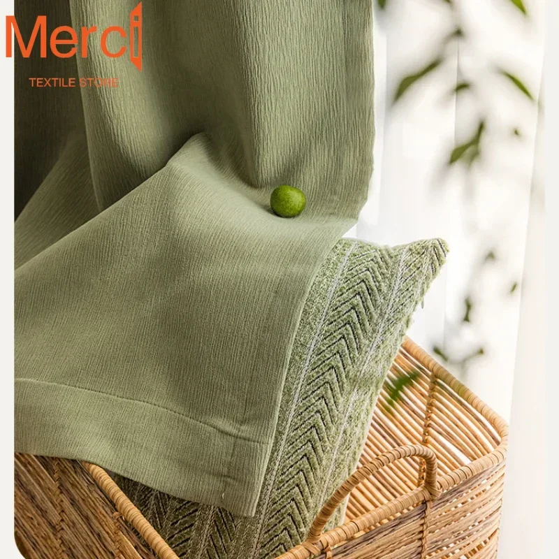 Синельные фланелевые минималистичные шторы для гостиной столовой спальни