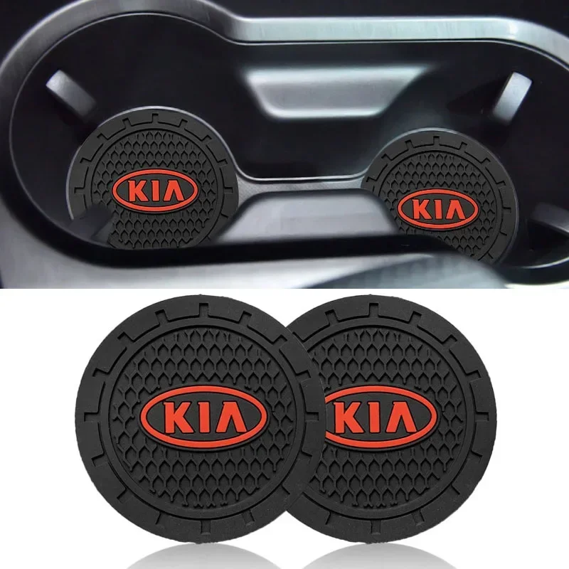 ПВХ для логотипа RIO Seltos Optima Soul Sportage K2 K3 K5 KX7 Ceed Niro Автомобильный подстаканник