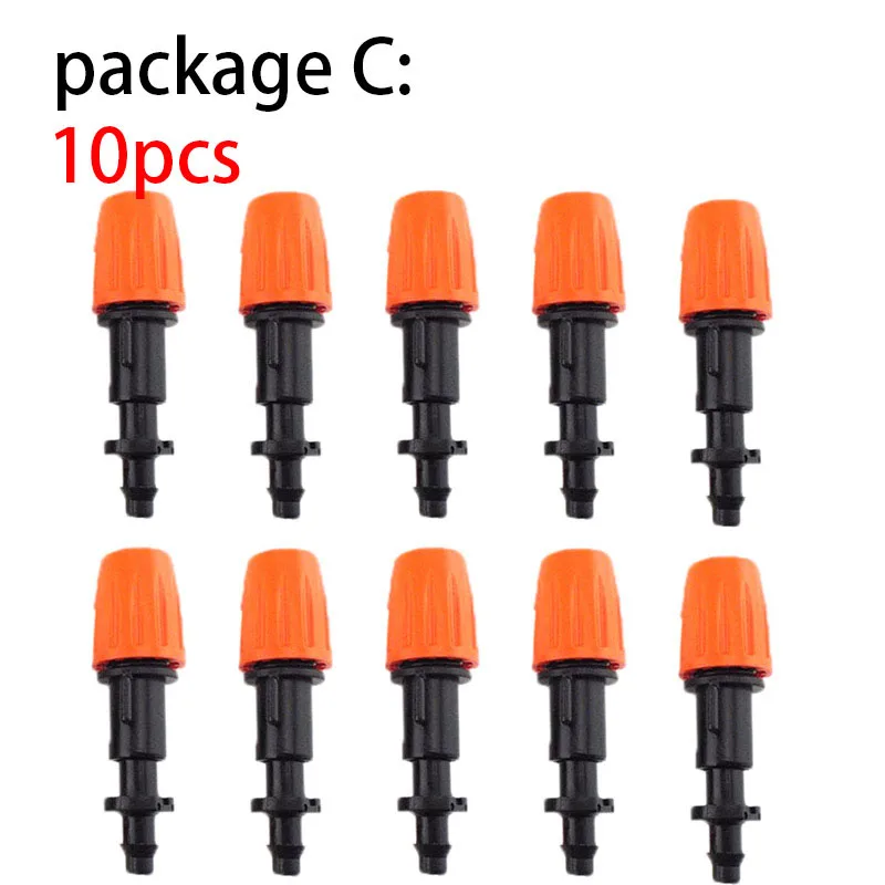 

10 шт. 1/4 "садовое орошение висящий туман разбрызгиватель сопло тройник 4/7 шланг запотевание Туман Вода наборы распылителей для сада теплицы