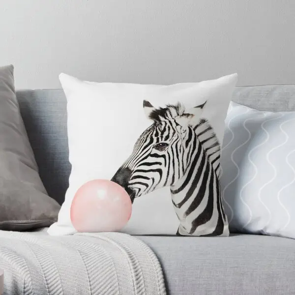 

Наволочка для детской подушки с принтом зебры, декоративная подушка для спальни, подушка в комплект не входит