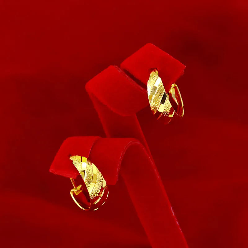 

Модные золотые серьги для темперамента, ретро, серьги в виде мамы и бабушки, мужские ювелирные изделия из 14-каратного золота, подарки на свадьбу, день рождения, годовщину