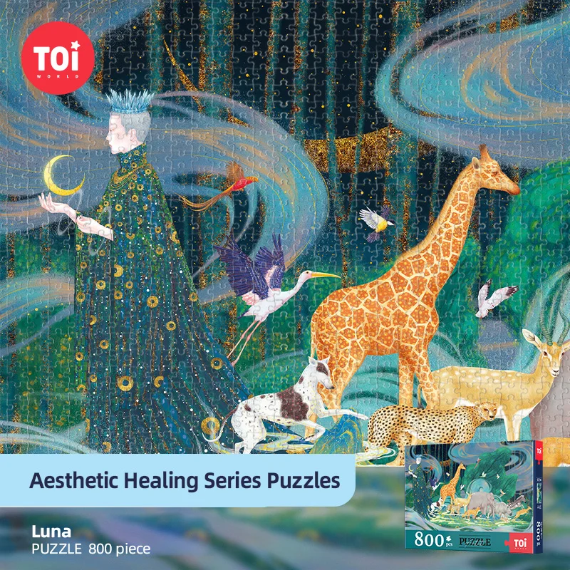 

800pcs Luna Puzzle Animation Wind Myth Theme Adult Teenager Difficult Jigsaw Family Decoration Painting Holiday Birthday Gift