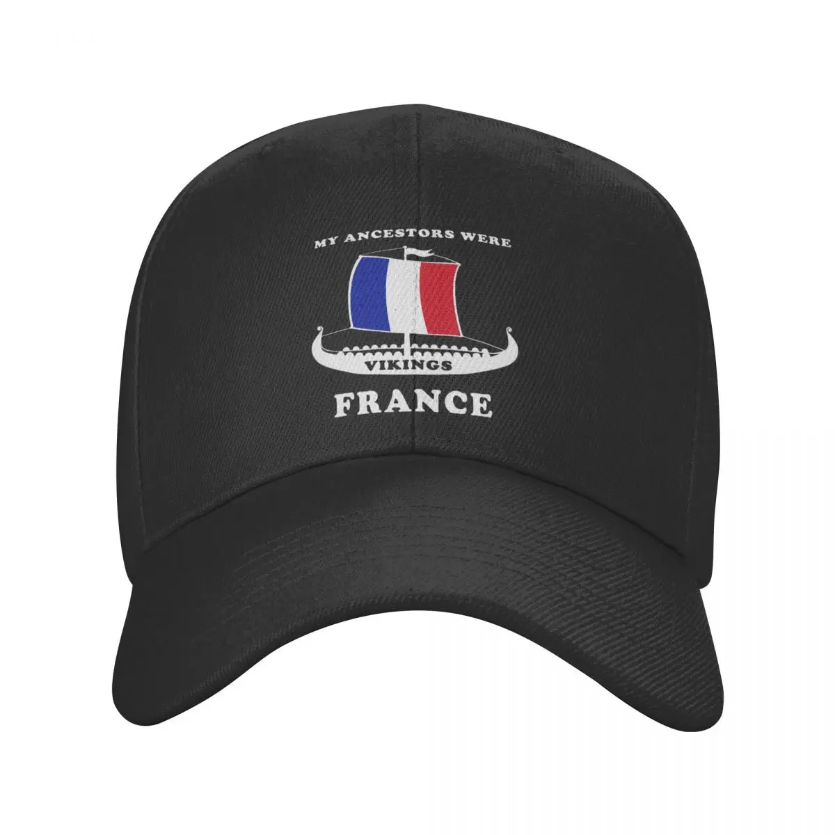 

New Punk Unisex My Ancestors Were Vikings France Baseball Cap Adult French Flag Adjustable Dad Hat Sports Snapback Caps