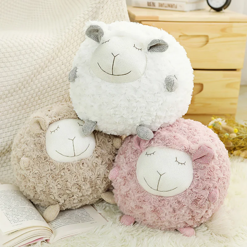 

New Kawaii Sheep Lamb Plush Toy Stuffed Animals Doll Pillow Baby Kids Children Girl Girlfriend Birthday Gift Home Bedroom Decor
