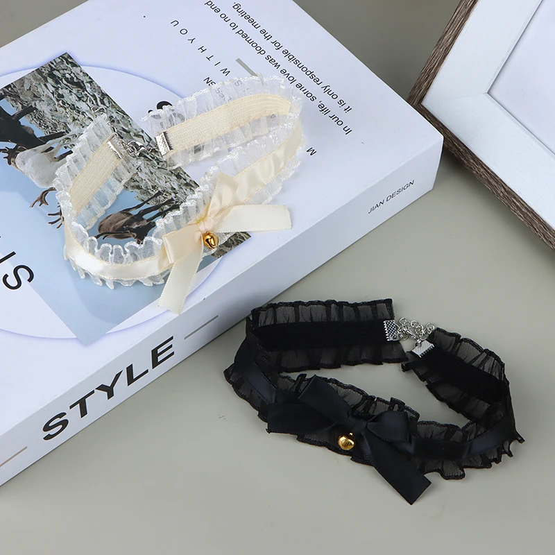 Бархатные кружевные ожерелья-Чокеры для женщин и девушек ожерелья с милым