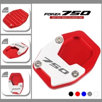 new motorcycle cnc kickstand sidestand stand extension enlarger pad for honda forza750 forza 750 2021 2022