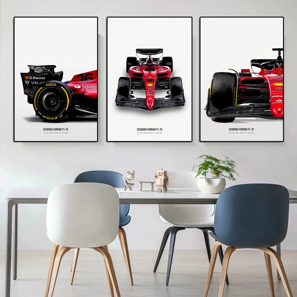 Формула Grand Prix Winner плакат гонки принт Ferrari Team планшет для рисования на холсте
