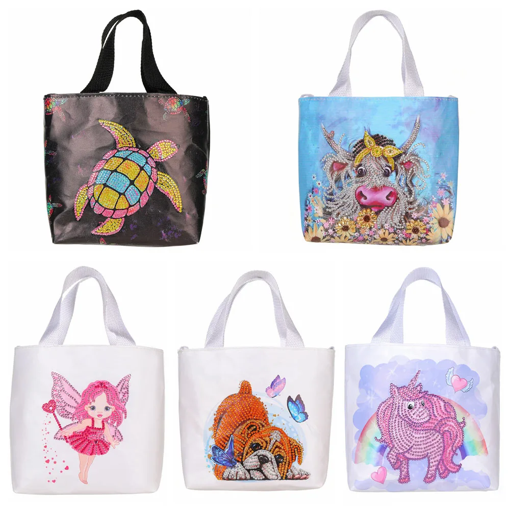 

DIY Diamond Painting Handbag Mosaic Drill Reusable Eco-friendly Shopping Bags Totes Home Decoration Gift Foldable Storage Bags