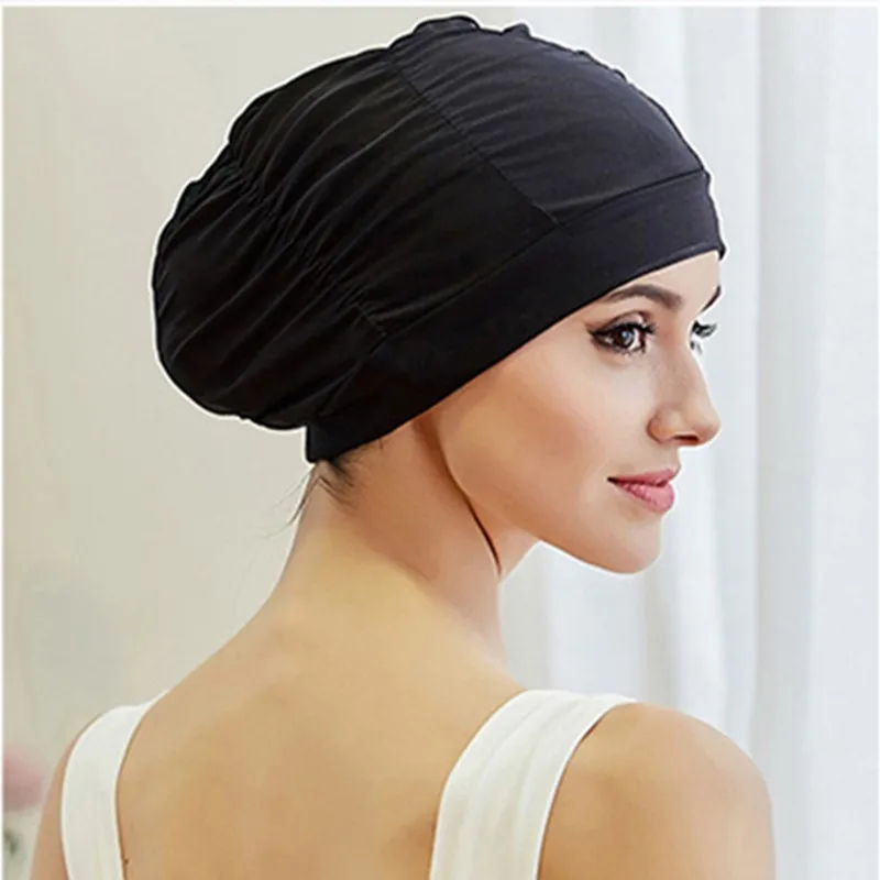 New Women Swimming Cap Girl Long Hair 