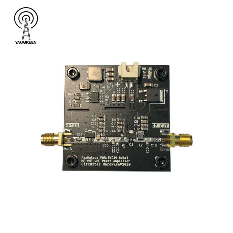 Усилитель мощности YAOGREENHAM SBB5089 0 5 ~ 800 МГц усилитель микроволновой печи VHF UHF RF 36 дБм