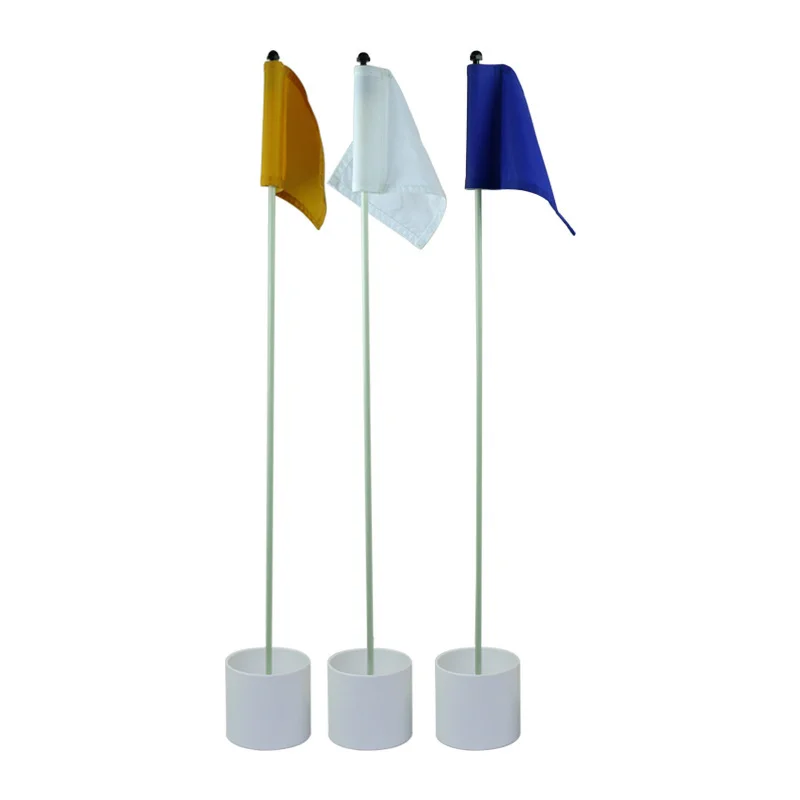 

1Pc Nylon Practice Golf Putting Green Flags Markers Backyard Garden Training Symbol Golf Hole Pole Cup Flag Stick